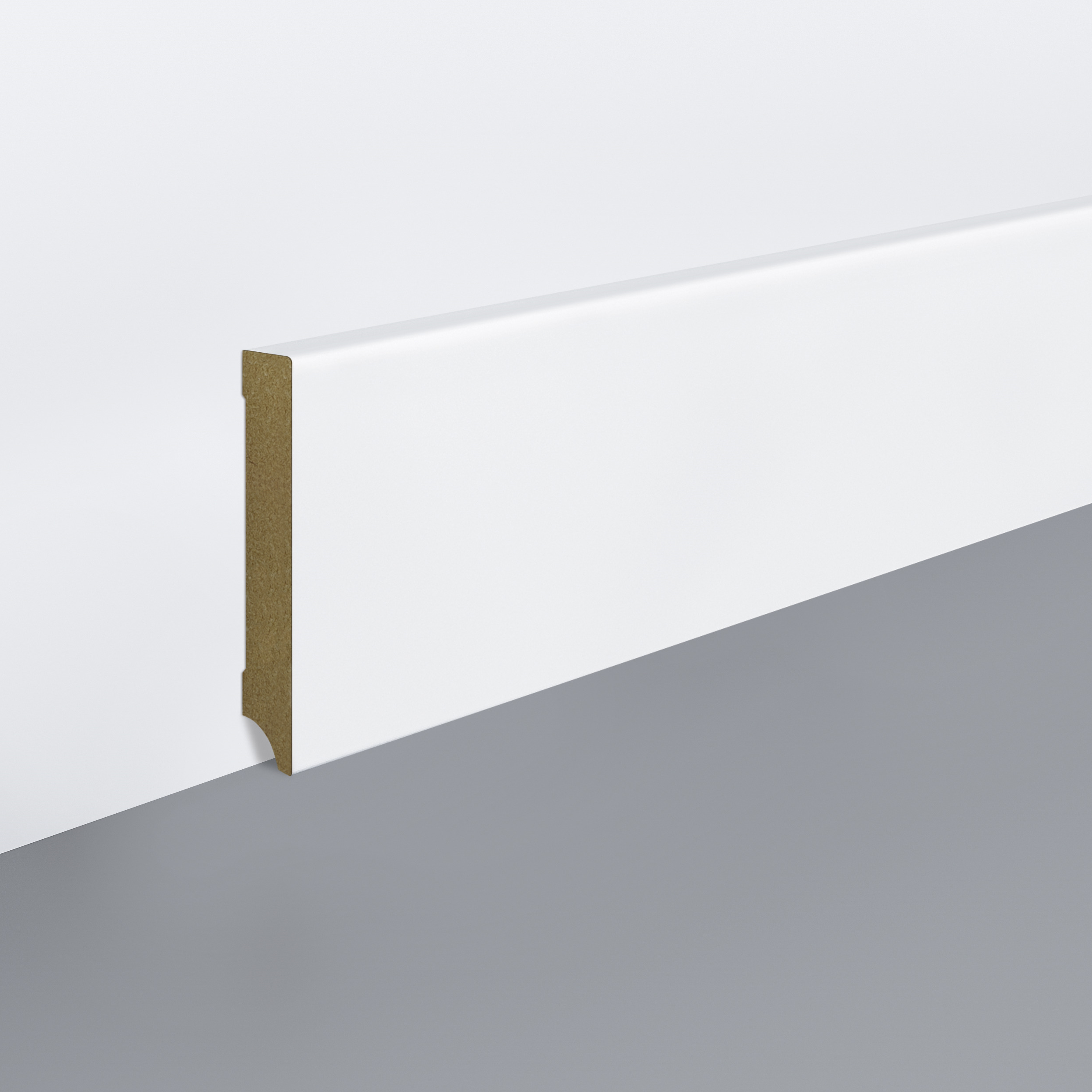Plinta MDF Egger, Cubic- Hamburg 10 cm, alb