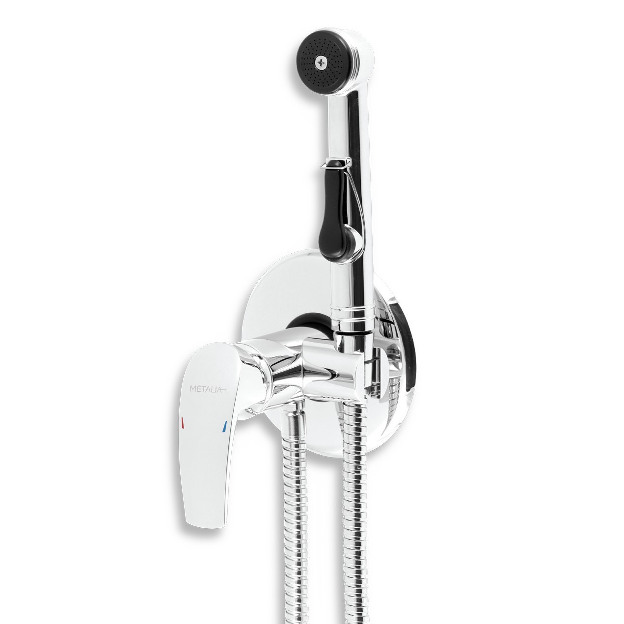 Set de dus igienic Metalia 57, Ferro, Crom