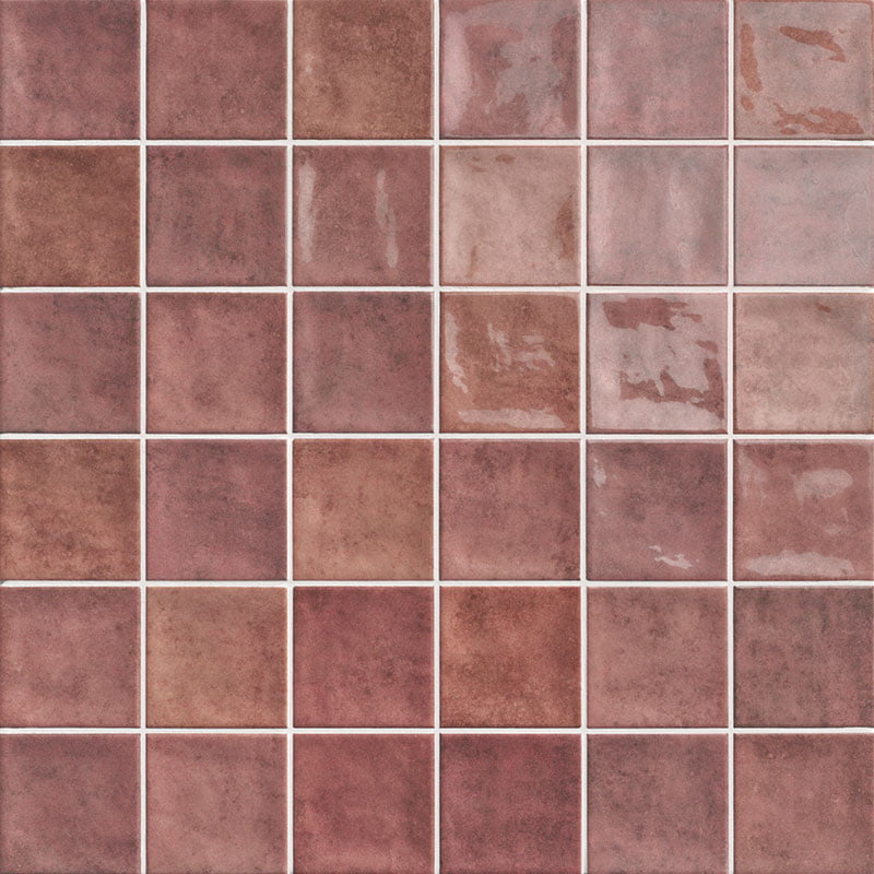 Faianta Dix Chaoen Carmine, 20 x 20, Mainzu, Lucios