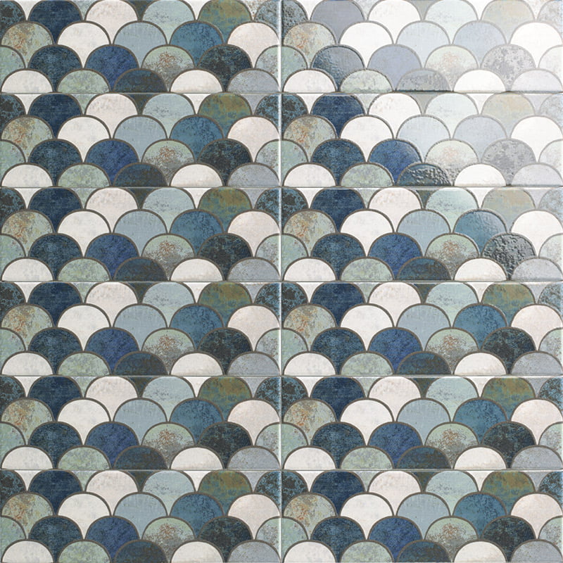 Faianta Escama Blu, Mainzu, 10 x 30, Mainzu, Lucios