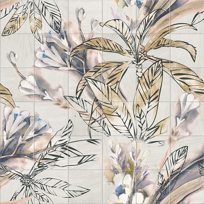 Gresie Murales Autumn Leaves, 20 x 20, Mainzu, Mat