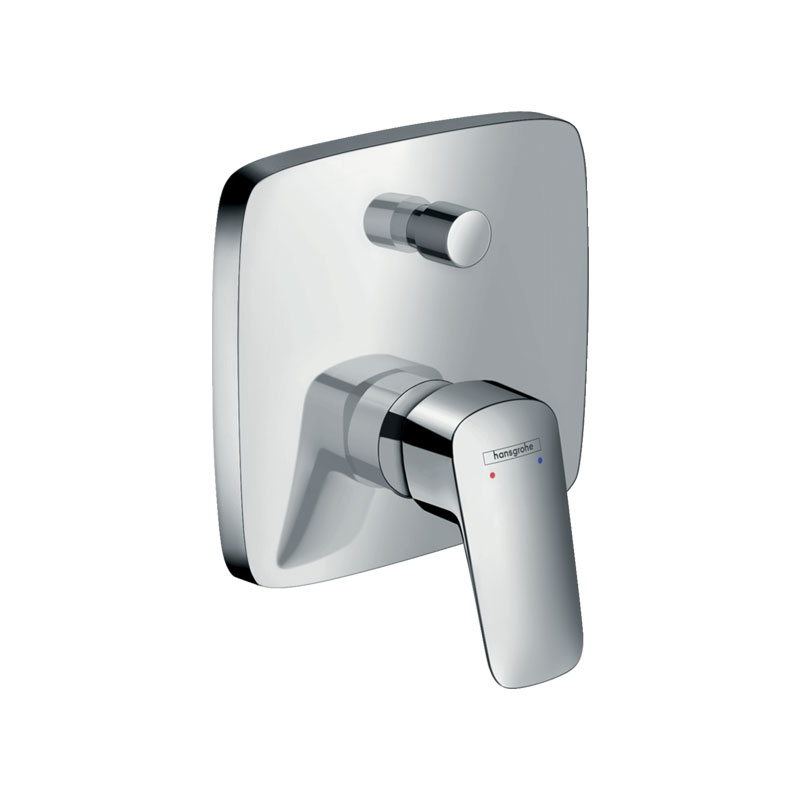 Baterie incastrata cada – dus Logis, Hansgrohe, Crom
