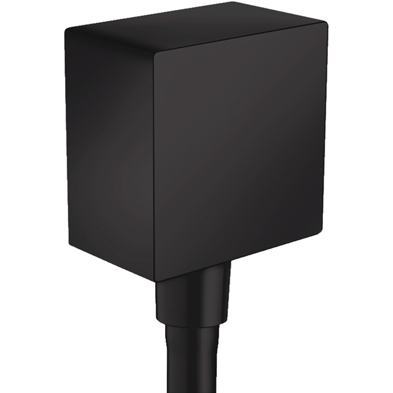 Racord de dus patrat Hansgrohe, Fixfit Square, Negru