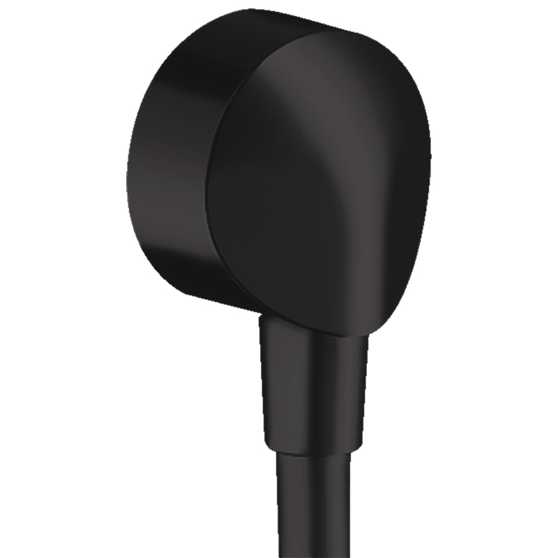 Racord de dus rotund Hansgrohe, Fixfit E, Negru
