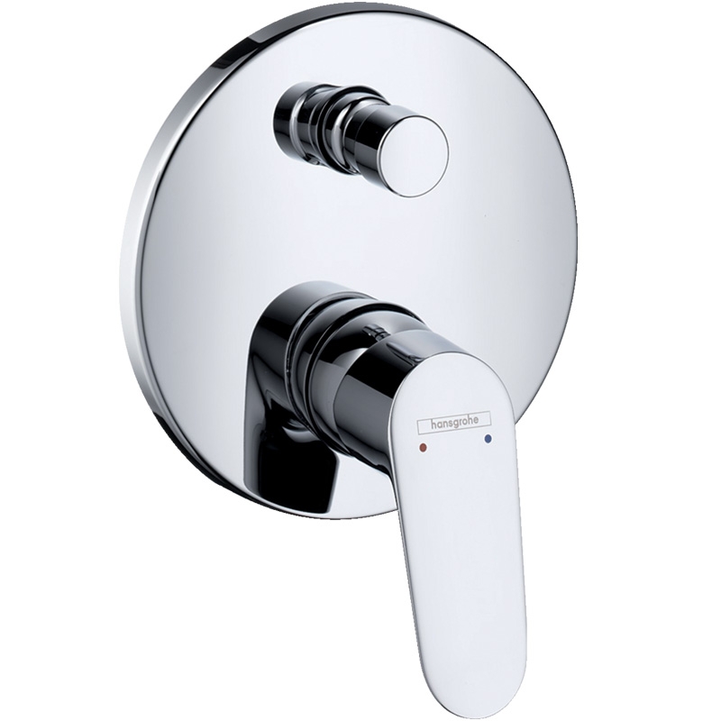 Baterie incastrata cada-dus Focus, Hansgrohe, Crom