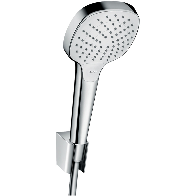 Set para si suport dus Hansgrohe, Croma Select E Vario, furtun 160 cm, Crom