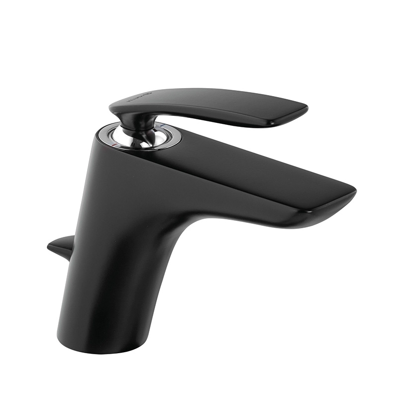 Baterie pentru lavoar Kludi, Balance 100, cu ventil, Negru