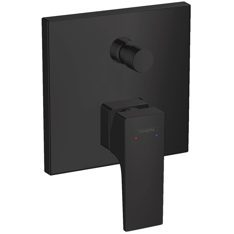 Baterie incastrata cada – dus Metropol, Hansgrohe, Negru