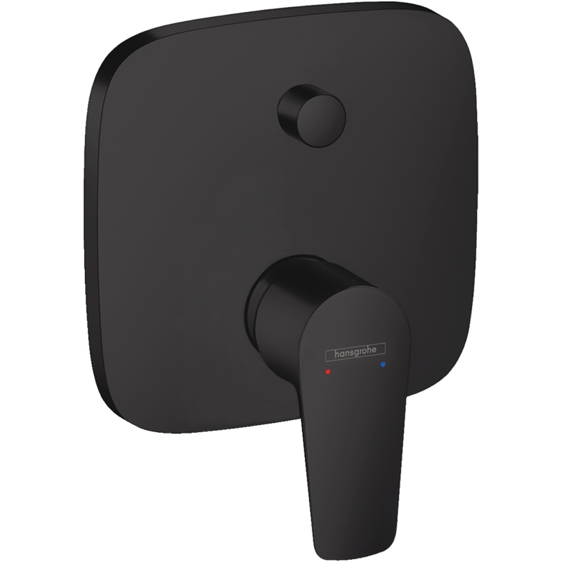 Baterie incastrata cada-dus Hansgrohe, Talis E, Negru