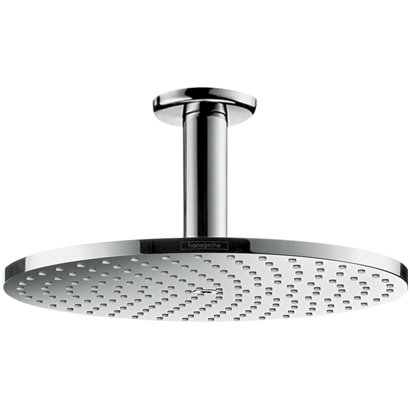 Palarie de dus fix cu brat Hansgrohe, Raindance S, montaj pe tavan, Crom