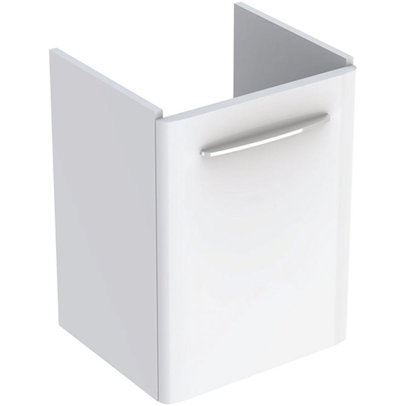 Mobilier suspendat Geberit, Selnova Square, pentru lavoar de 45 cm, alb