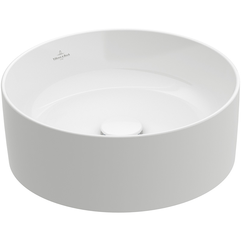 Lavoar pe blat Collaro, Villeroy & Boch, 40 cm, alb