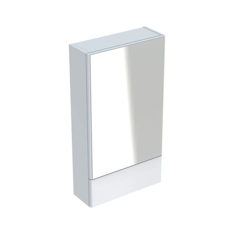 Dulap suspendat cu oglinda, Geberit, Selnova Square, alb lucios