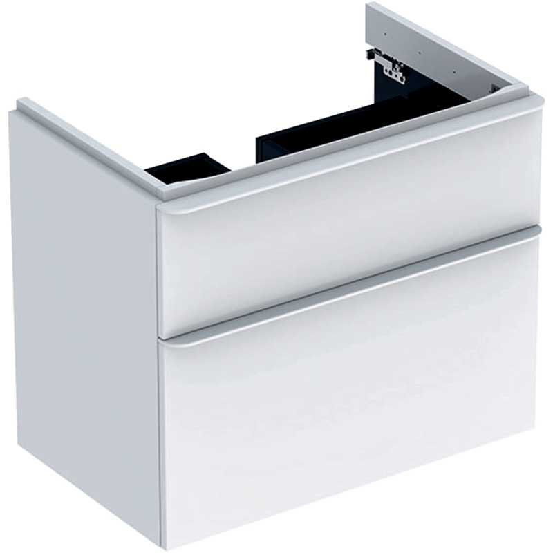 Mobilier suspendat Geberit, Smile, pentru lavoar de 75 cm, Alb