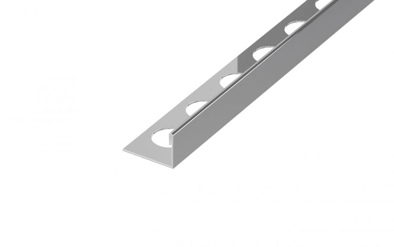Profil terminatie tip L inox, 10.5 × 270, Argintiu Lucios