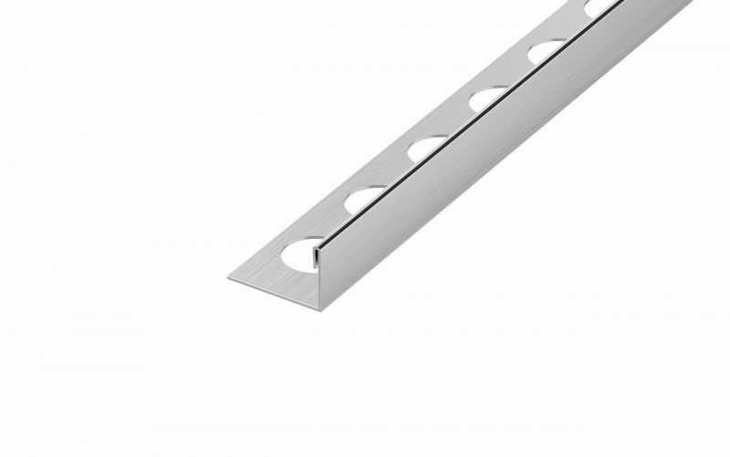 Profil terminatie tip L inox, 10.5 × 270, Argintiu Mat Periat