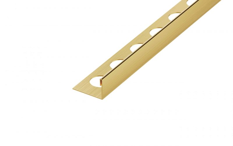 Profil terminatie tip L inox, 10.5 × 270, Auriu Mat Periat