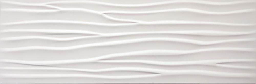 Faianta Wave White Mate Relieve, 30 x 90, Lucios