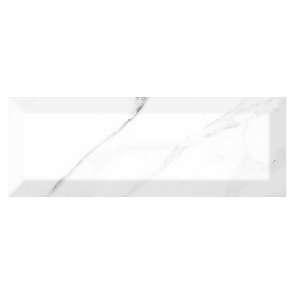 Faianta Carrara Bevelled,10 x 30, Lucioasa