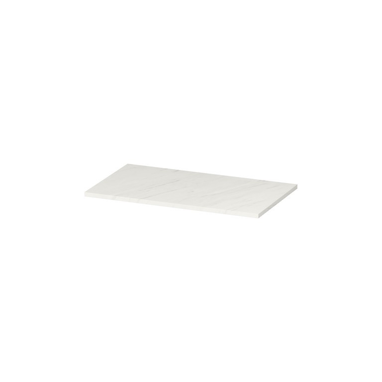 Blat pentru mobilier Cersanit Larga 80 x 45 cm, alb marmorat
