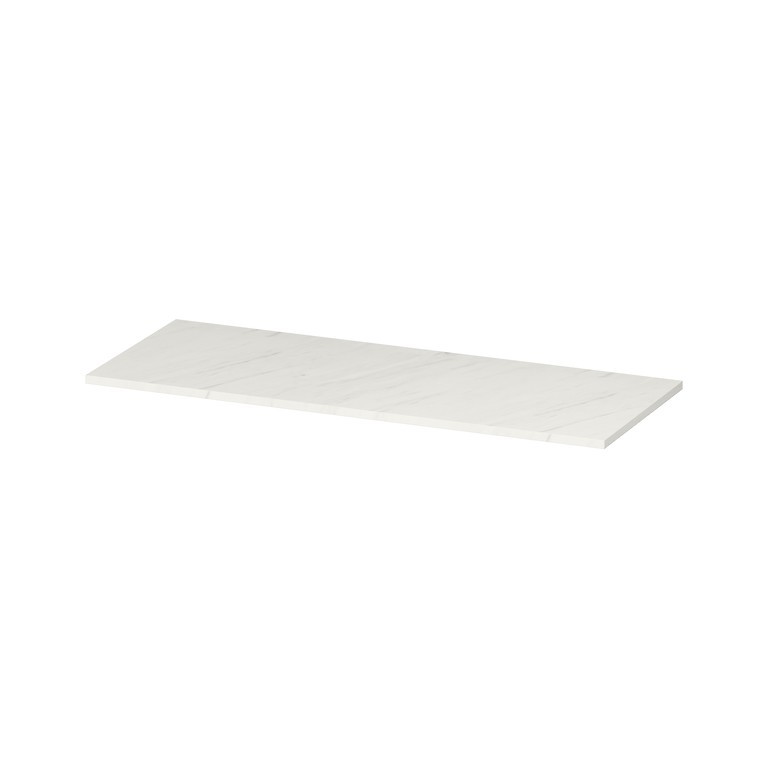Blat pentru mobilier Cersanit Larga 120 x 45 cm, alb marmorat
