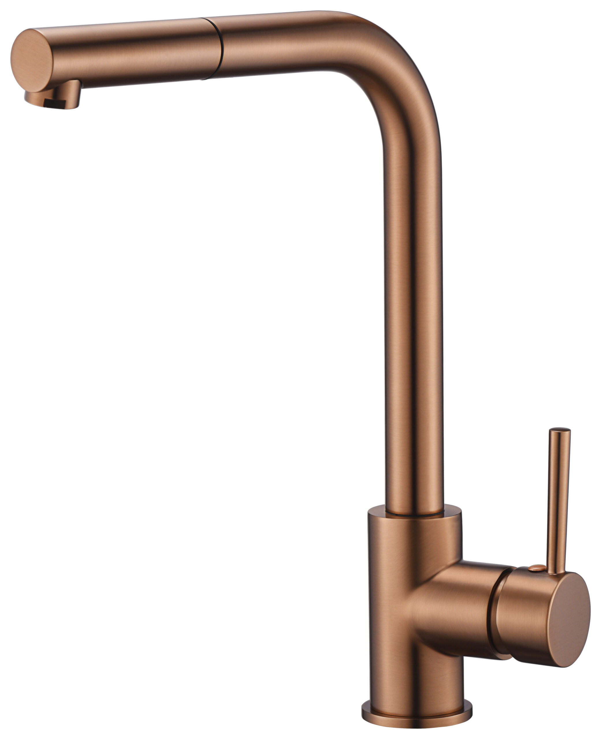Baterie bucatarie cu cap extractabil Malta, Imex, Rose Gold mat