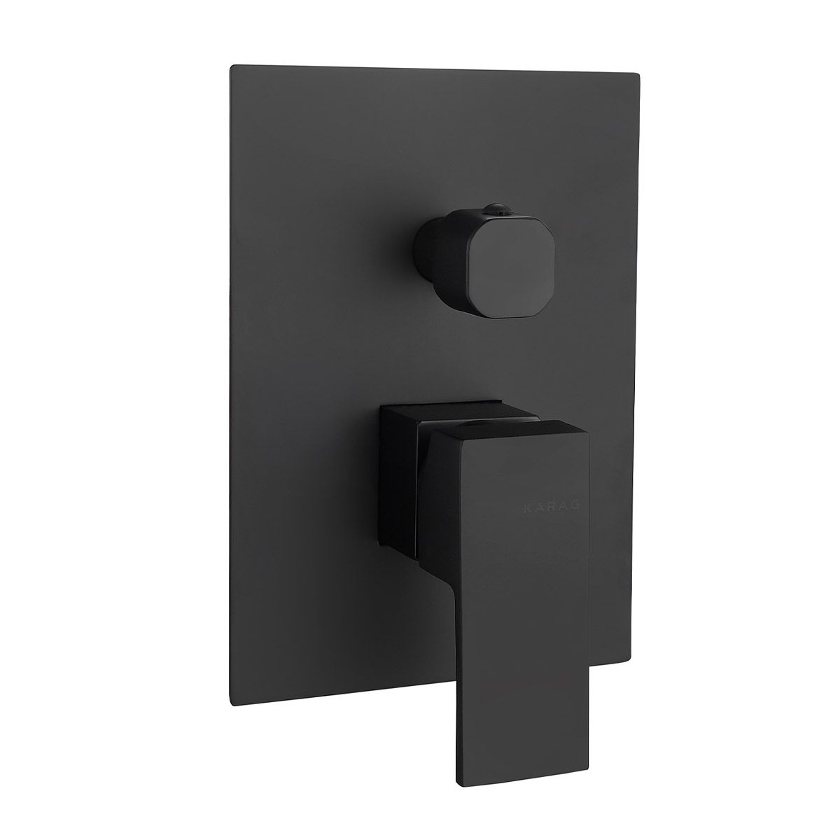 Baterie pentru dus incastrata Delos, Karag, Negru, 4 cai