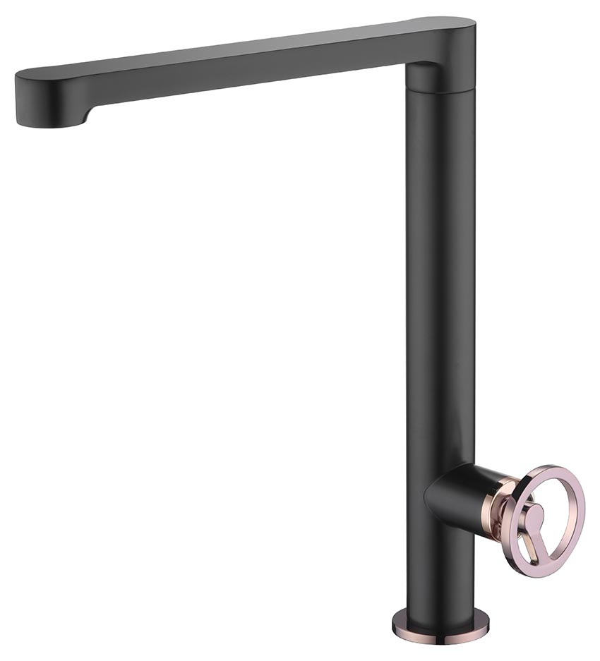 Baterie bucatarie monocomanda Olimpo, Imex, Negru – Bronz