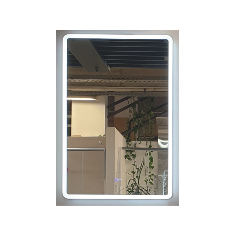 Oglinda dreptunghiulara cu iluminare LED, Morris Superlight, 60 x 90 cm, Fluminia