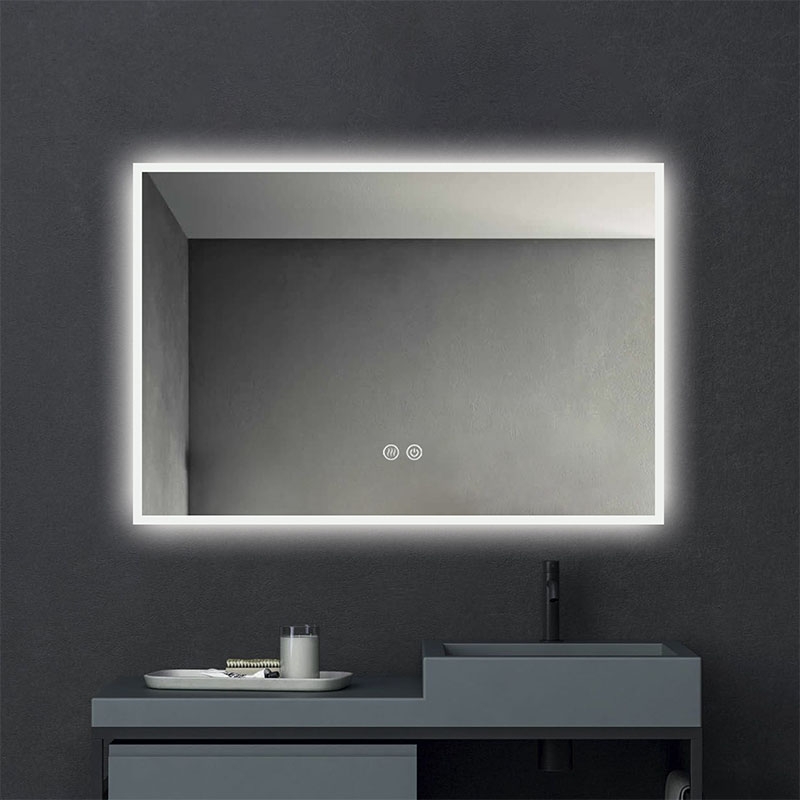 Oglinda dreptunghiulara cu iluminare LED, Siza, 60 x 80 cm, Fluminia