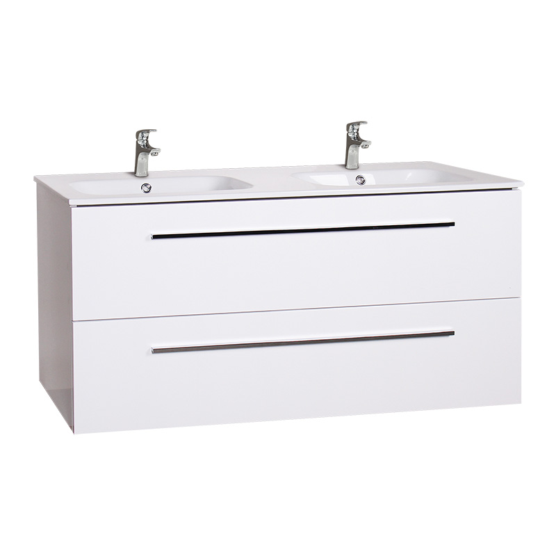Mobilier Almeria 120cm, Wellis , alb lucios