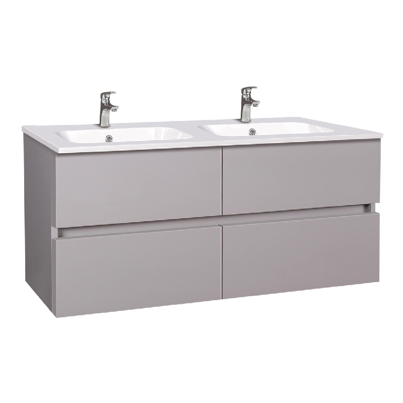 Mobilier suspendat Elois, 120 cm, Wellis , gri lucios