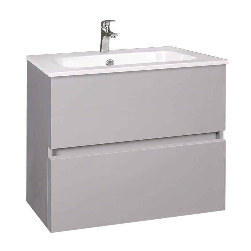 Mobilier suspendat Elois, 60 cm, Wellis , gri lucios