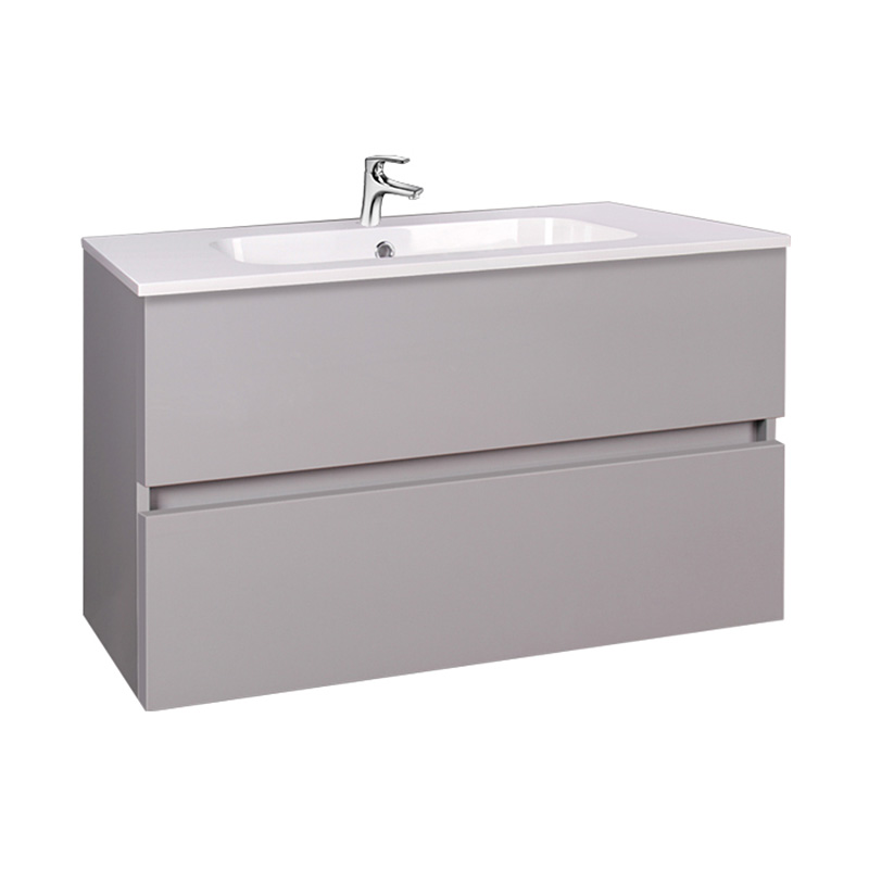 Mobilier suspendat Elois, 80 cm, Wellis , gri lucios