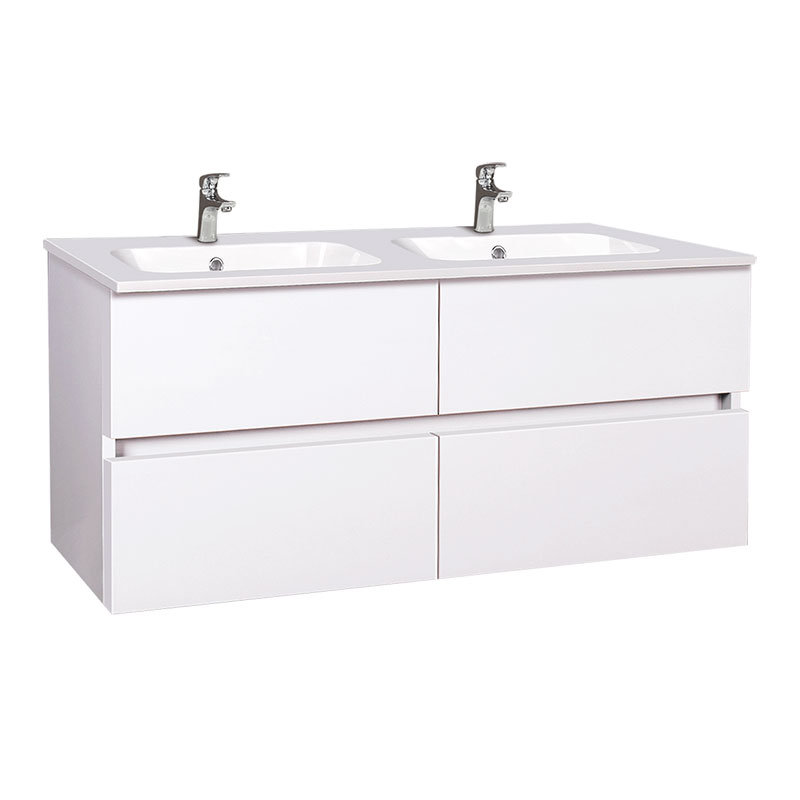 Mobilier suspendat Elois, 120 cm, Wellis , alb lucios