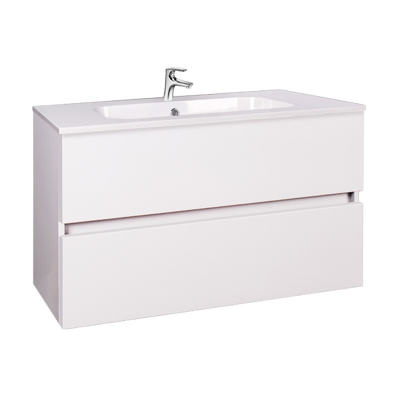 Mobilier suspendat Elois, 80 cm, Wellis , alb lucios