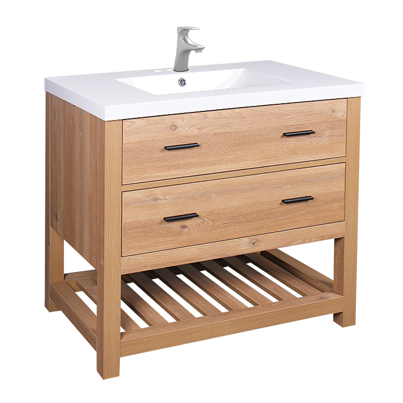 Mobilier de baie Soria, 90 cm, Wellis , stejar