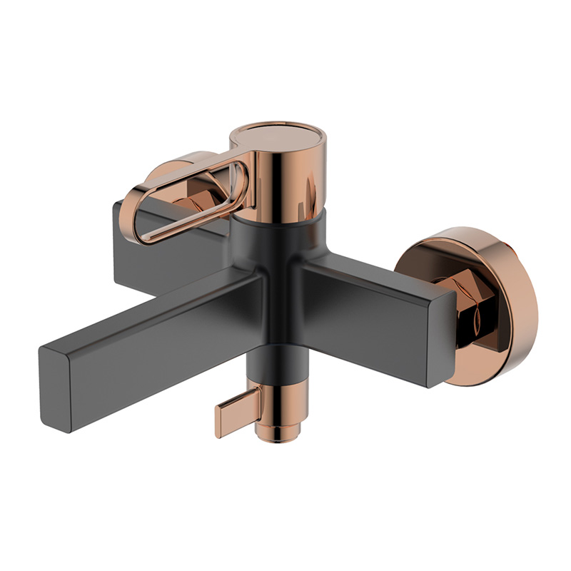Robinet pt cada Umbra, Wellis, Negru-Rose gold