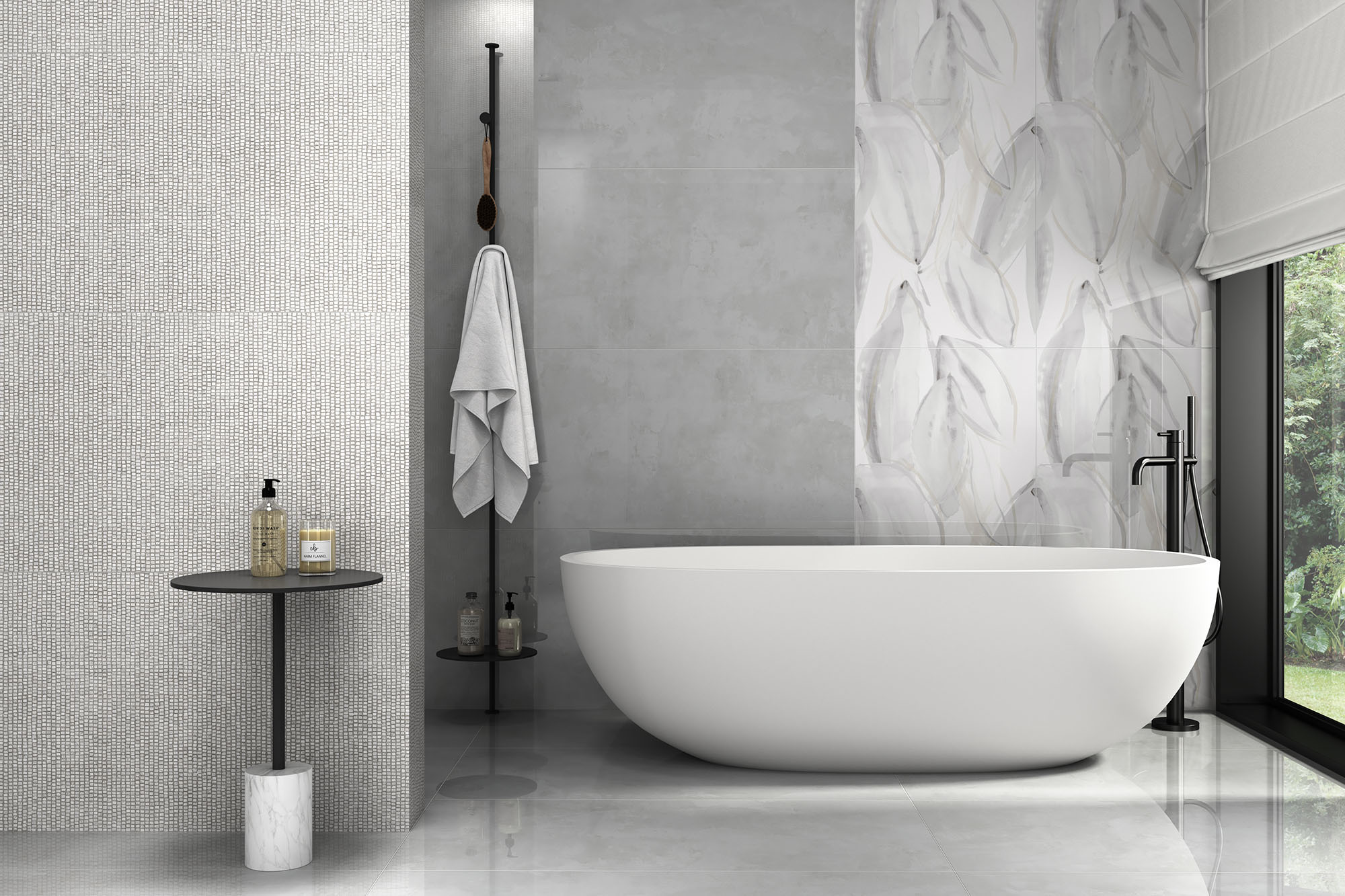 Gresie Florida Pul Blanco, Emigres, 59×119 cm, lucios