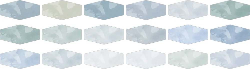 Faianta Calm Hex Amalfi, 10 x 20 cm, Lucios