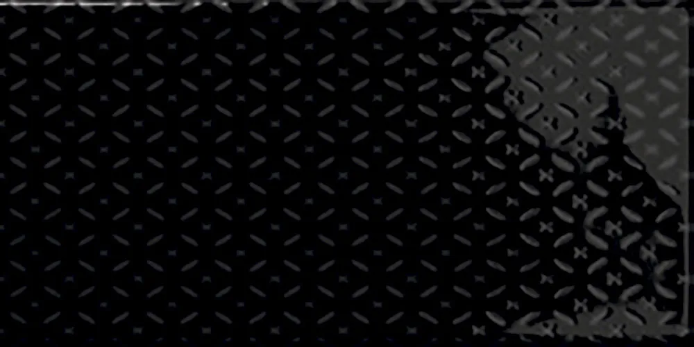 Faianta Ocean Decor Black, 7.5 x 15, Lucioasa