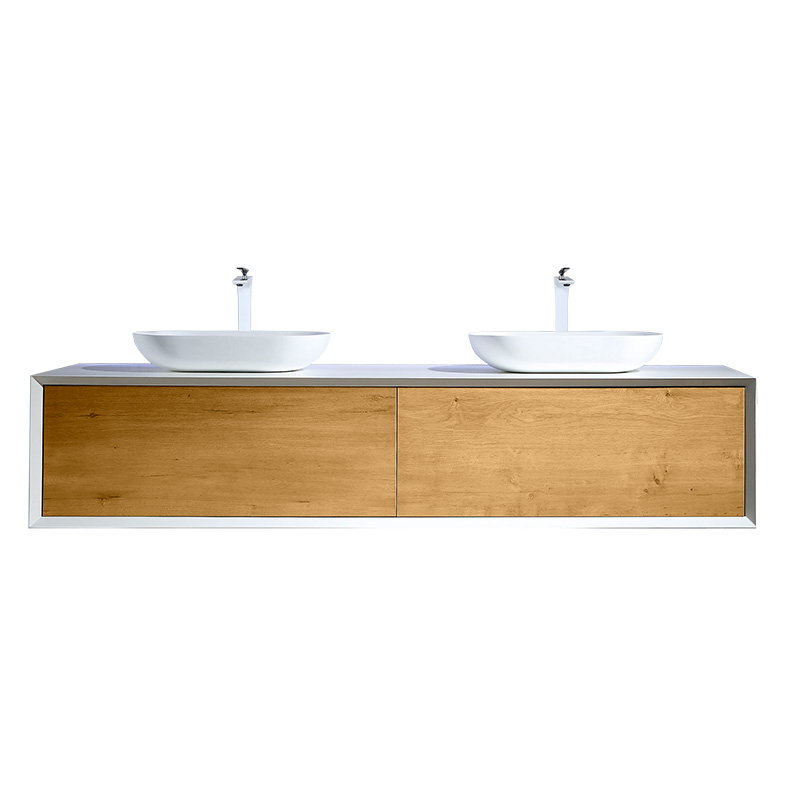 Mobilier suspendat Miletos, 180 cm, Wellis , stejar – alb