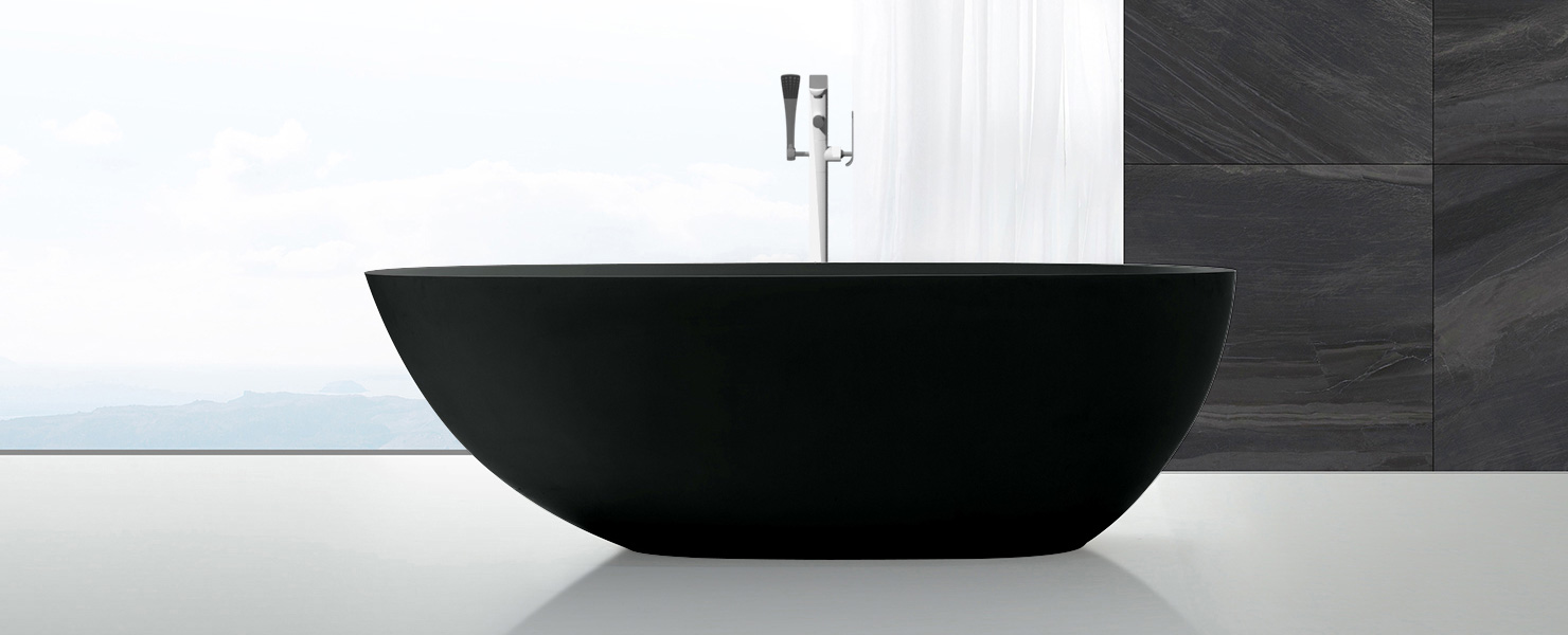 Cada freestanding Soul Black, Wellis, negru mat