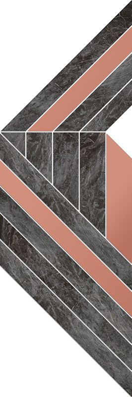 Decor Sedona B Mosaics, 38 x 19, Mat-Gloss