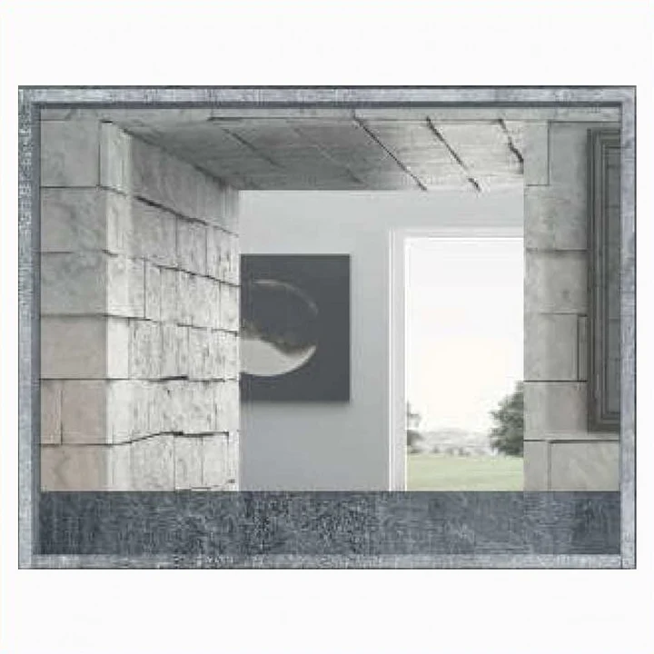 Dulap cu oglinda Edda, 90 cm, Gri