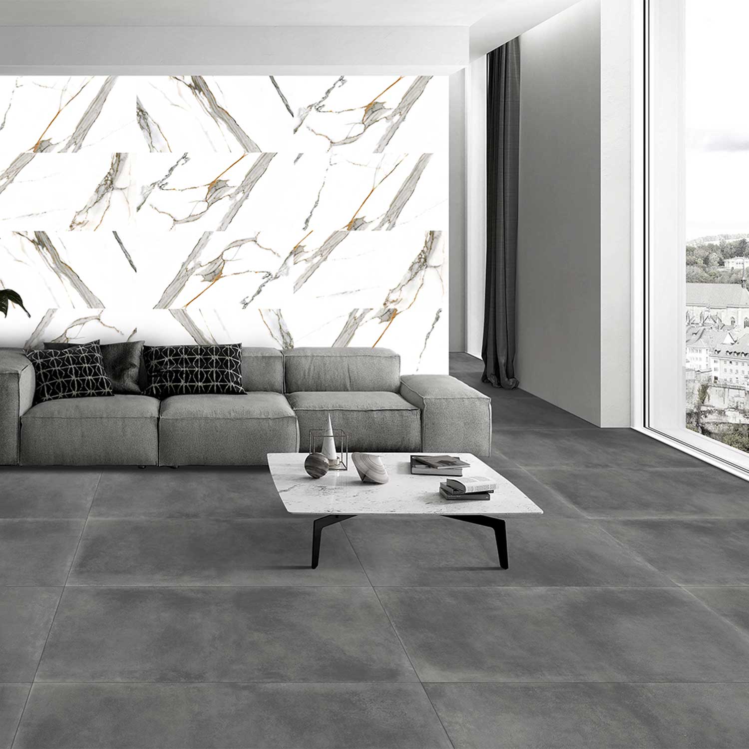 Gresie Avier Piombo Structure, 60 x 120, Mat