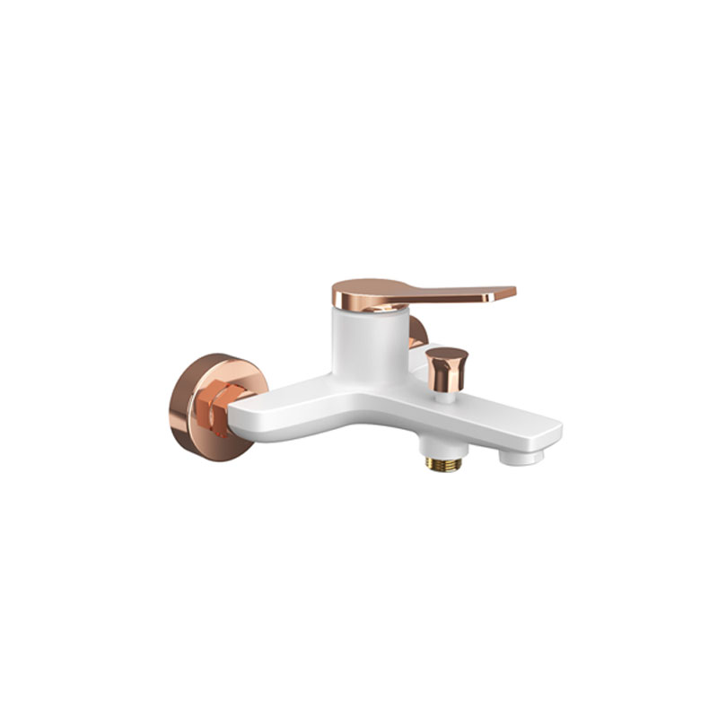 Baterie pentru cada-dus, Karag, Andare, Alb – Rose Gold