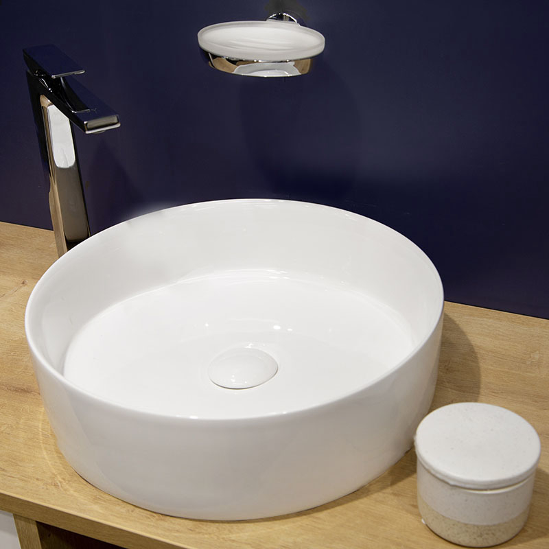 Lavoar pe blat Jasmin, Fluminia, 37,5 cm, alb