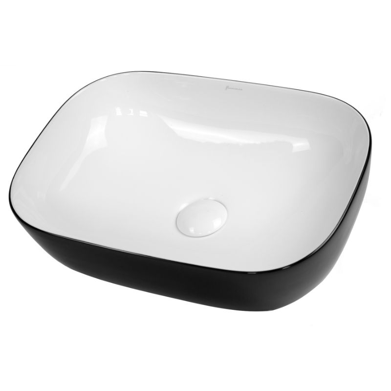 Lavoar pe blat Crius, Fluminia, 46.5 x 33.5 cm, alb-negru