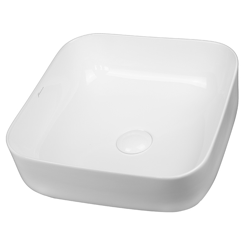 Lavoar pe blat, Fluminia, Andra, patrat, 38,5 x 38,5 cm, alb